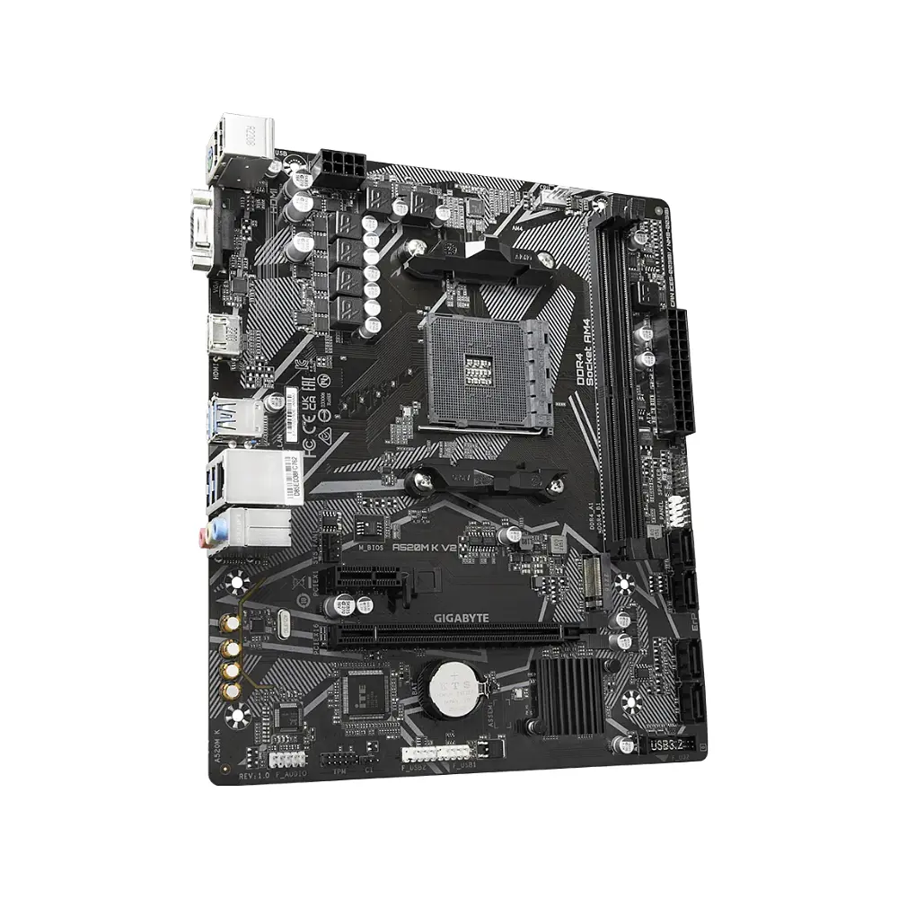 Placa Madre AMD Gigabyte A520M K V2 AMD, DDR4 3