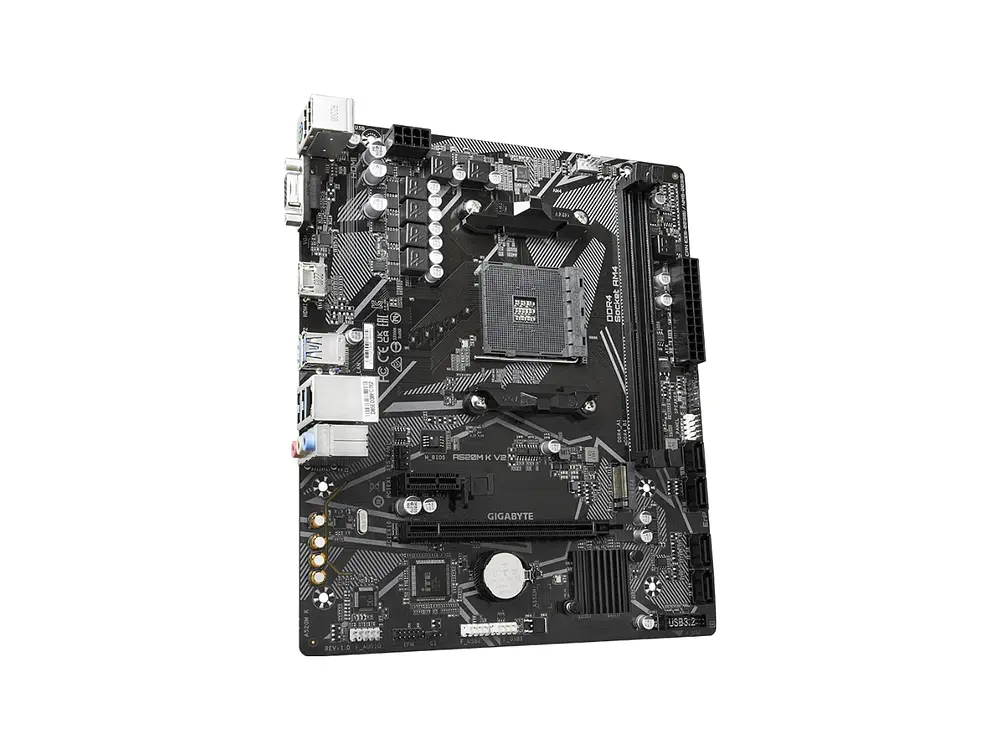 Placa Madre AMD Gigabyte A520M K V2 AMD, DDR4 3