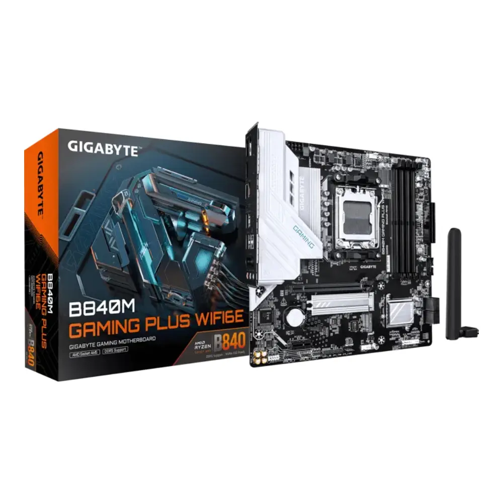Placa Madre AMD Gigabyte B840M GAMING PLUS WIFI6E, AM5 , DDR5 1