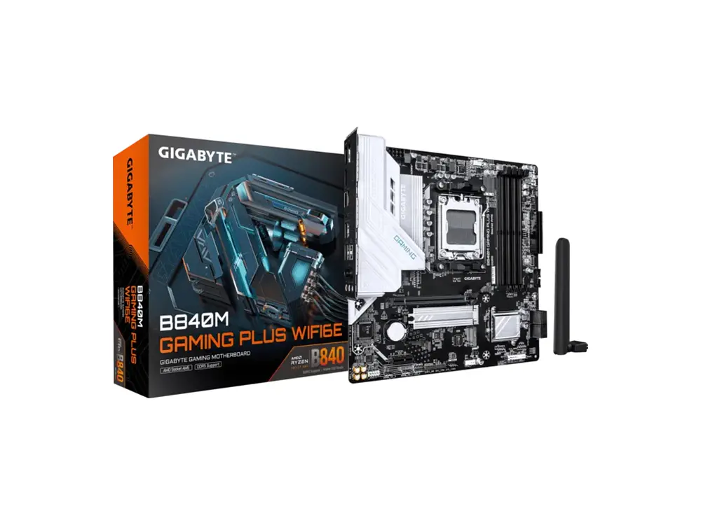 Placa Madre AMD Gigabyte B840M GAMING PLUS WIFI6E, AM5 , DDR5 1