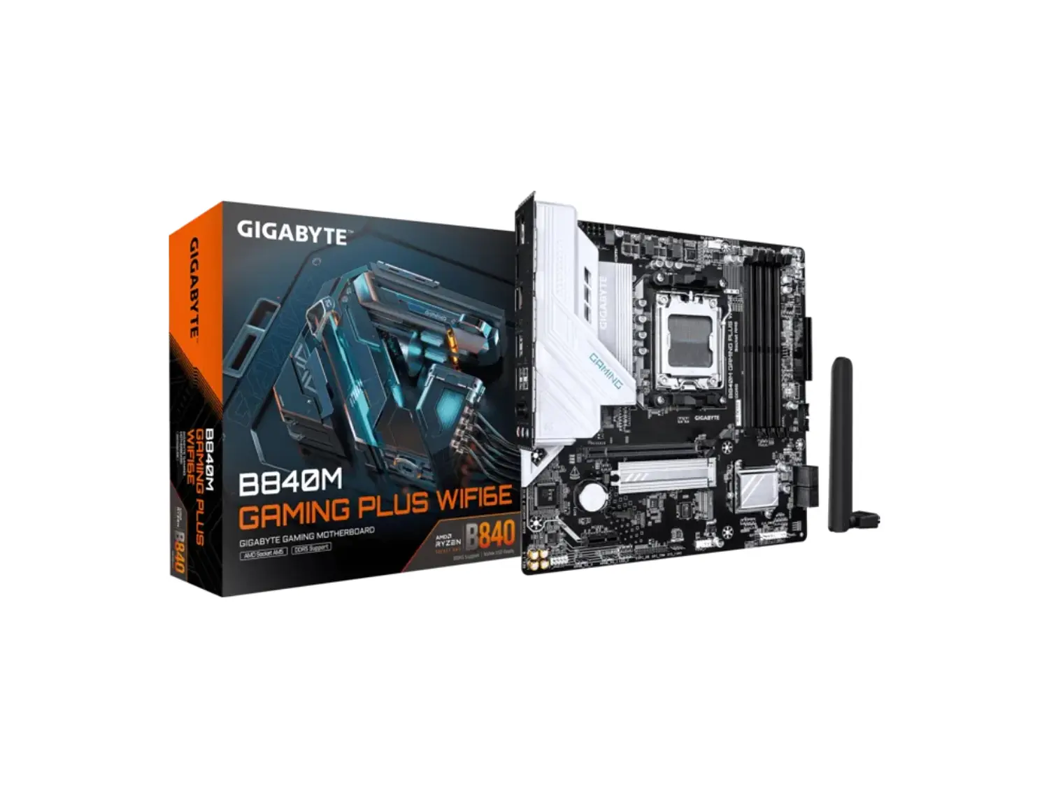 Placa Madre AMD Gigabyte B840M GAMING PLUS WIFI6E, AM5 , DDR5 1