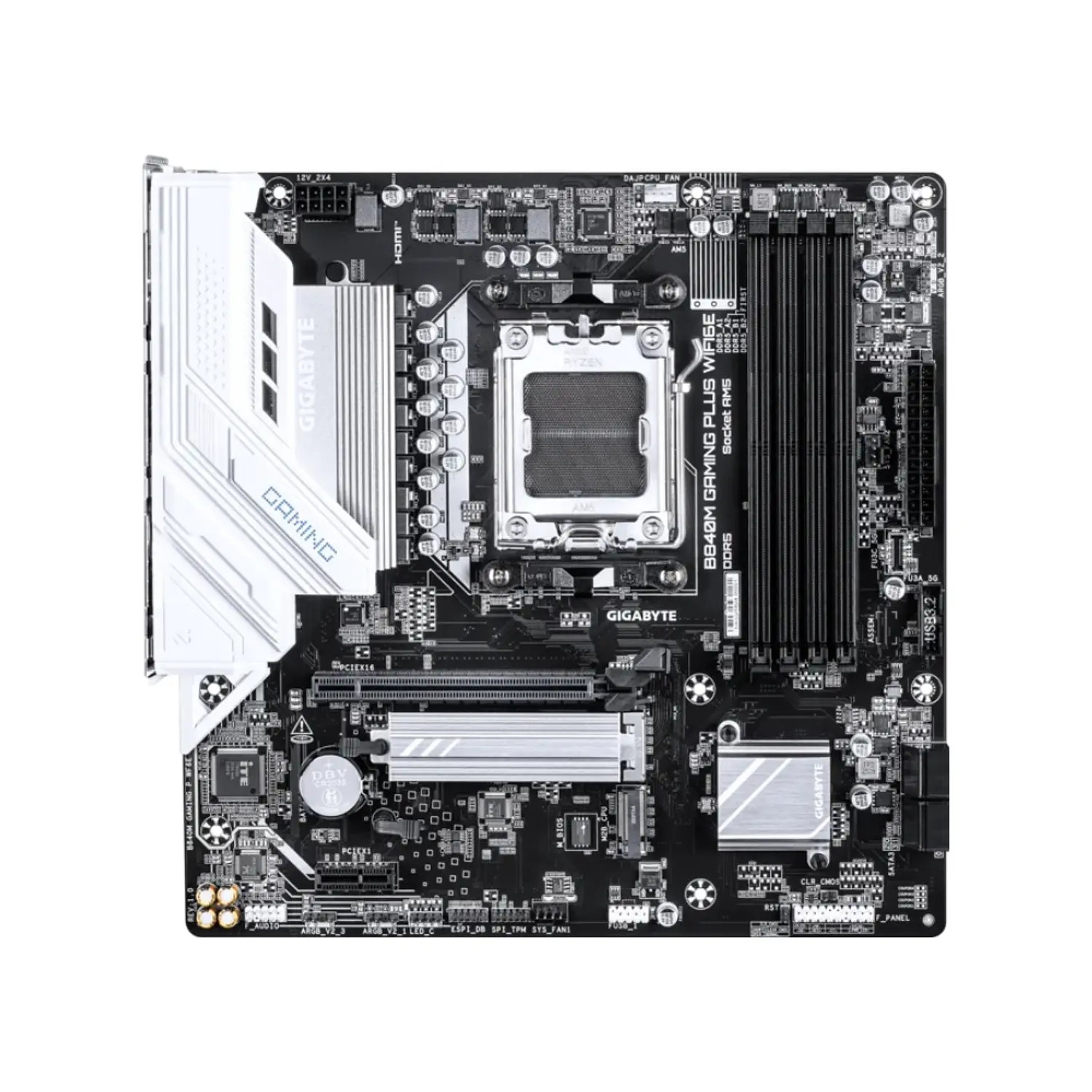 Placa Madre AMD Gigabyte B840M GAMING PLUS WIFI6E, AM5 , DDR5 2