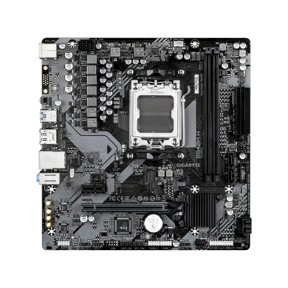 Placa Madre AMD Gigabyte B840M H, AM5, DDR5 2