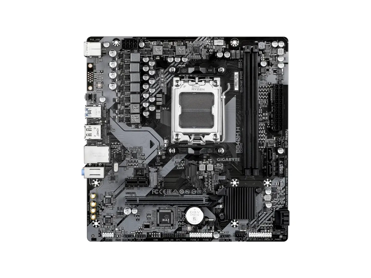 Placa Madre AMD Gigabyte B840M H, AM5, DDR5 2