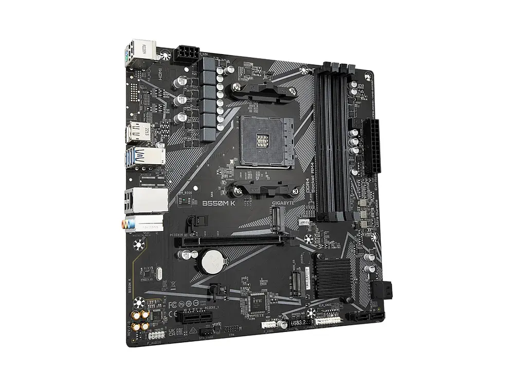 Placa Madre AMD Gigabyte B550M K, AM4, DDR4 3