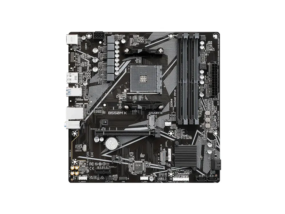 Placa Madre AMD Gigabyte B550M K, AM4, DDR4 2