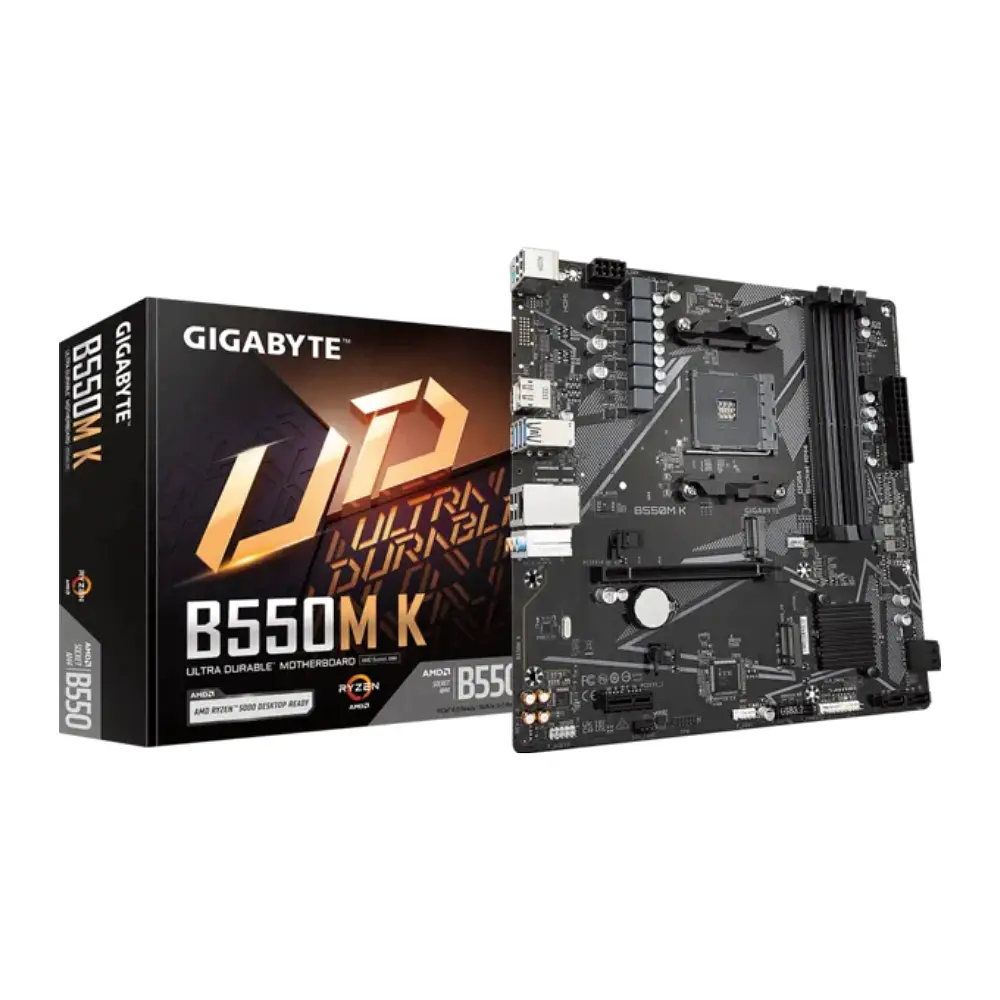 Placa Madre AMD Gigabyte B550M K, AM4, DDR4 1