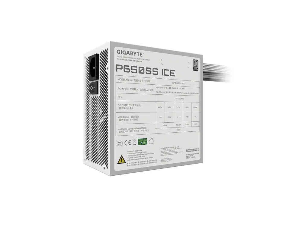 Fuente de Poder Gigabyte P650SS ICE, 650W, 80 Plus Silver 2