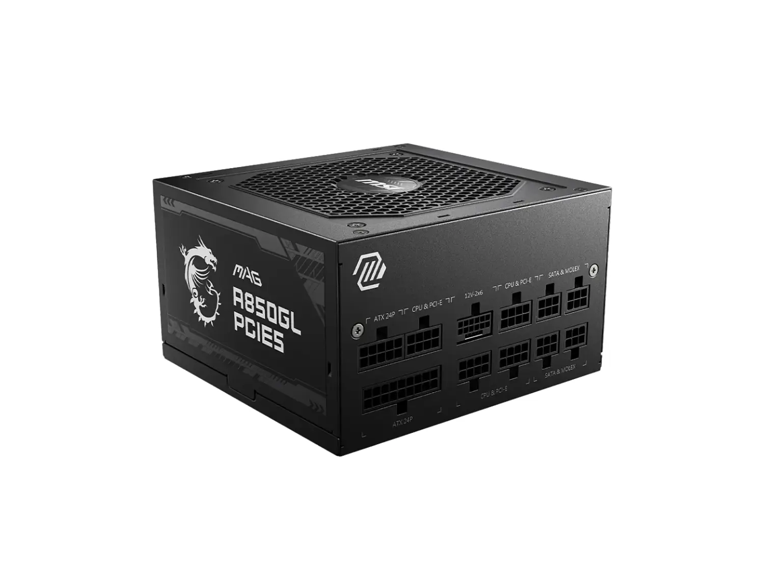 Fuente de Poder MSI MAG A850GLS PCIE5, 850W, 80 Plus Gold 1