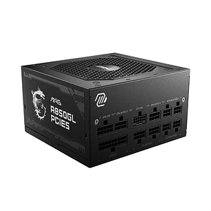 Fuente de Poder MSI MAG A850GLS PCIE5, 850W, 80 Plus Gold
