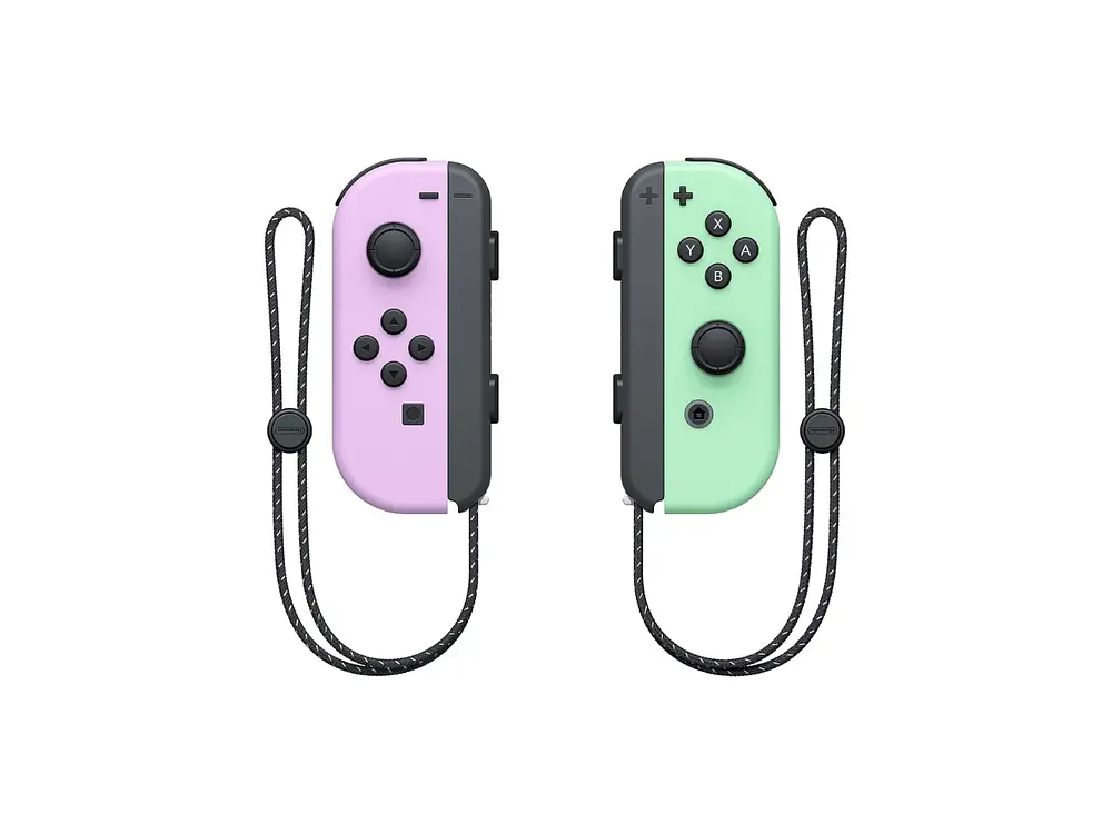 Joy Con Original Nintendo Switch Morado Verde Pastel 2