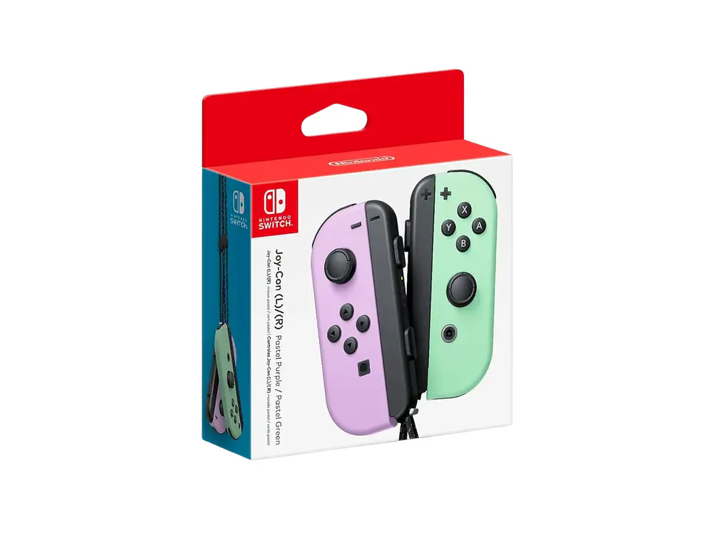 Joy Con Original Nintendo Switch Morado Verde Pastel 1