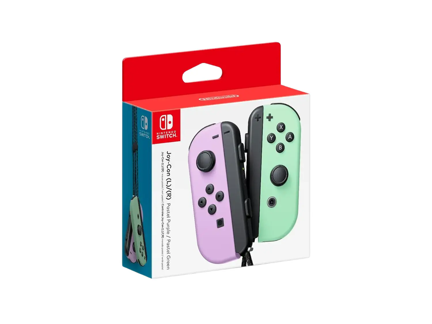 Joy Con Original Nintendo Switch Morado Verde Pastel 1