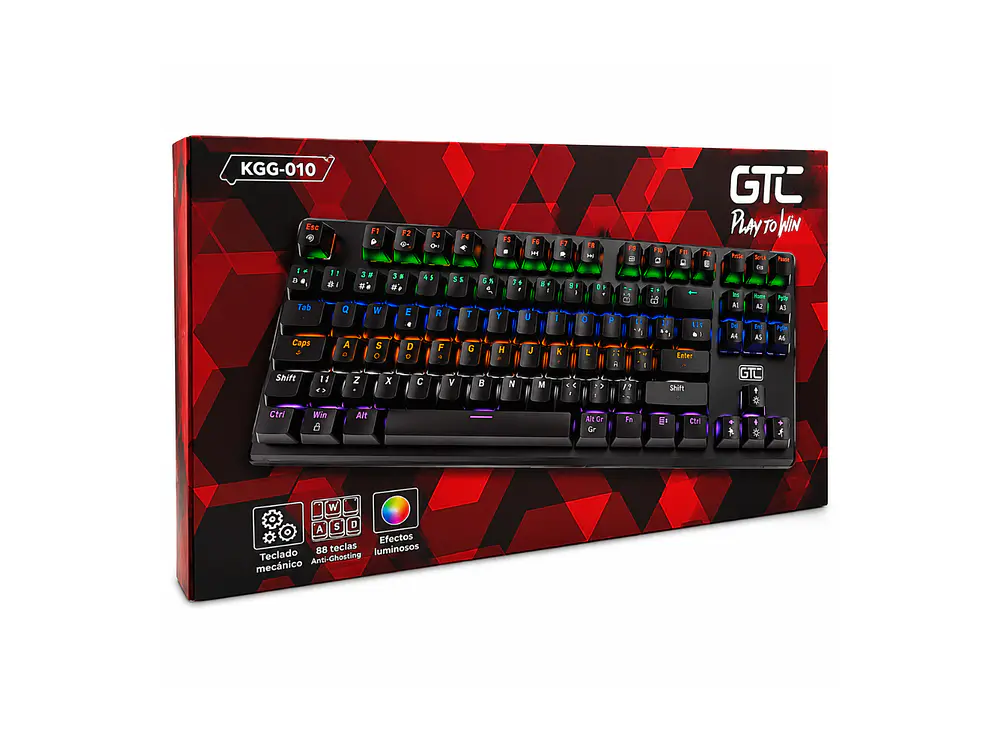 Teclado Gamer GTC Mecánico KGG-010, Switch Blue, Español 1