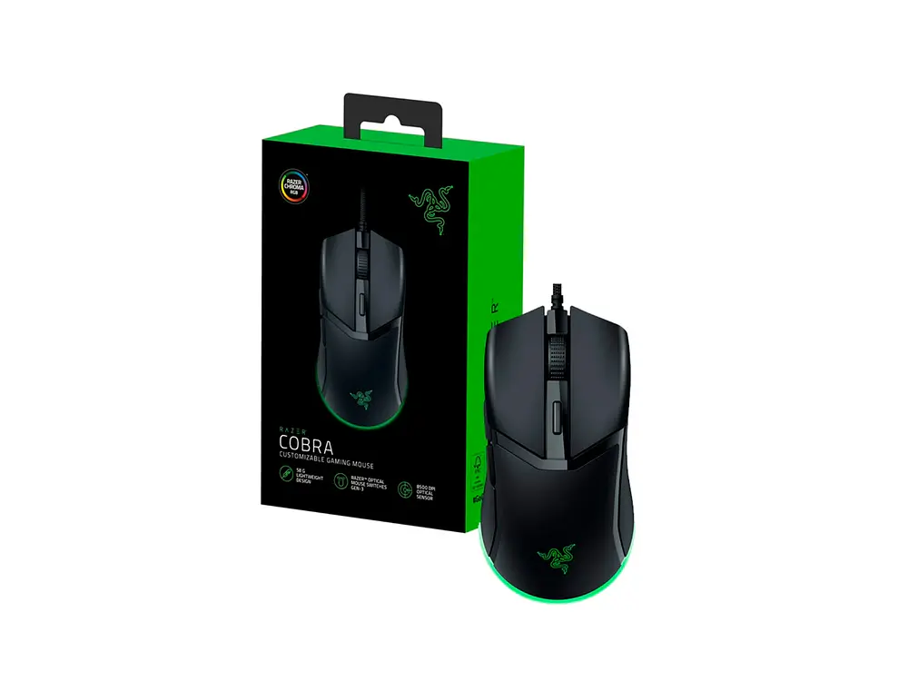 Mouse Gamer Razer Cobra, Color Negro, 8500 Dpi, 58g 2