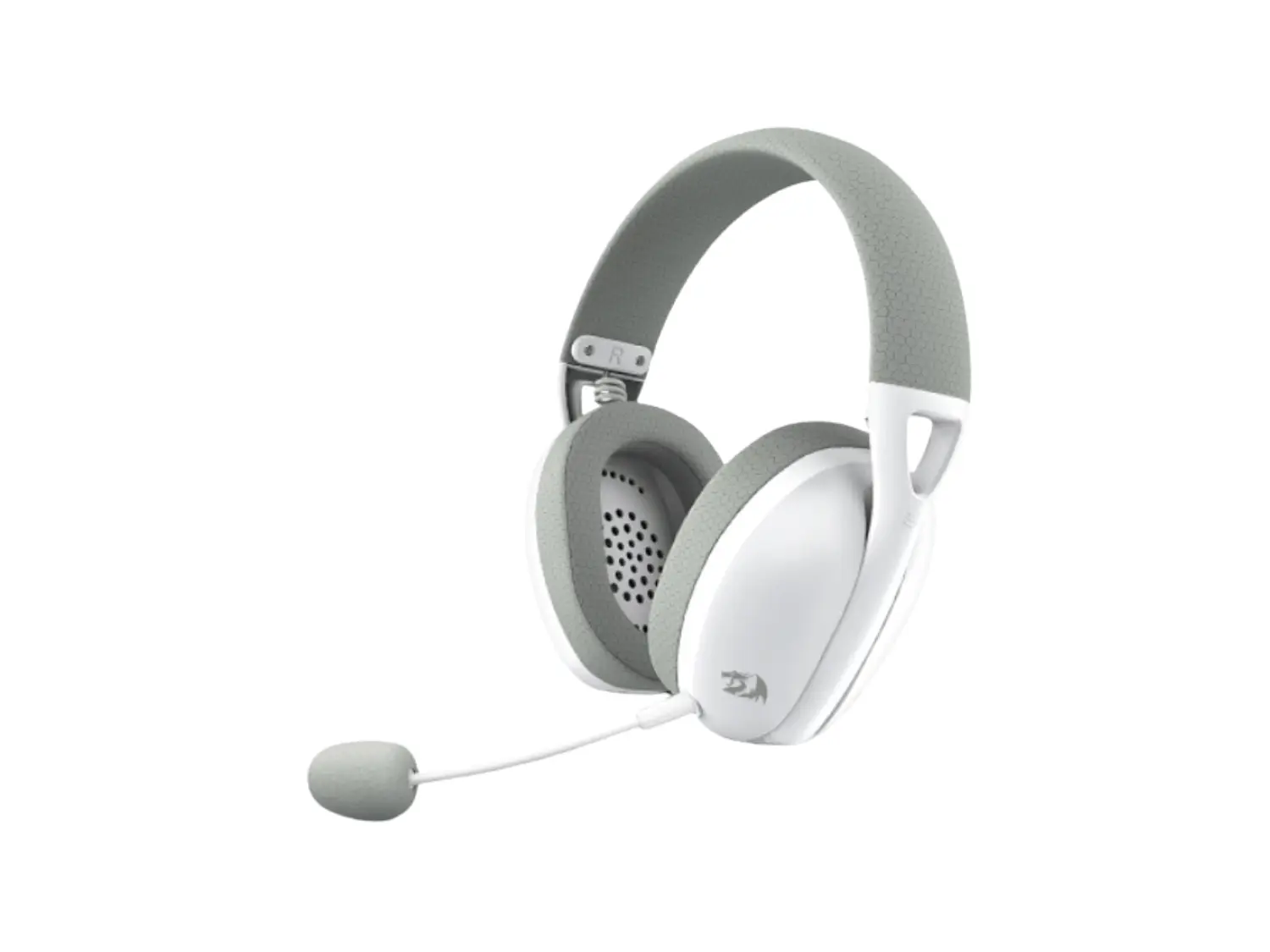 Audífonos Gamer Redragon Ire Pro H848G Wireless 2.4 GHz + Bluetooth + USB-C Blanco/Gris para PC y PS5 1