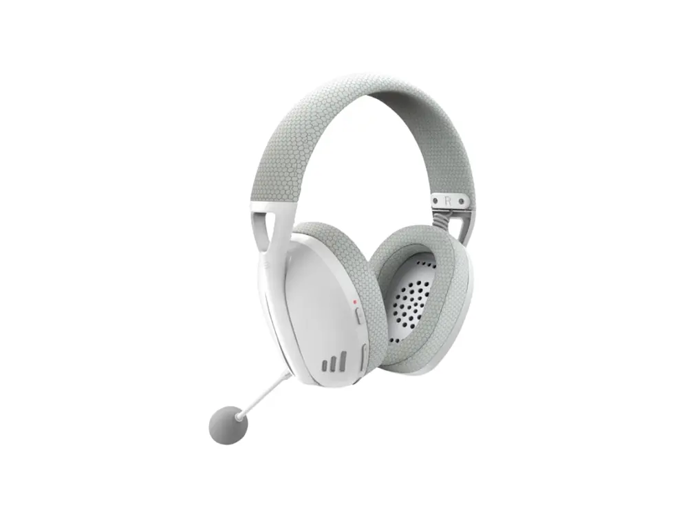 Audífonos Gamer Redragon Ire Pro H848G Wireless 2.4 GHz + Bluetooth + USB-C Blanco/Gris para PC y PS5 2