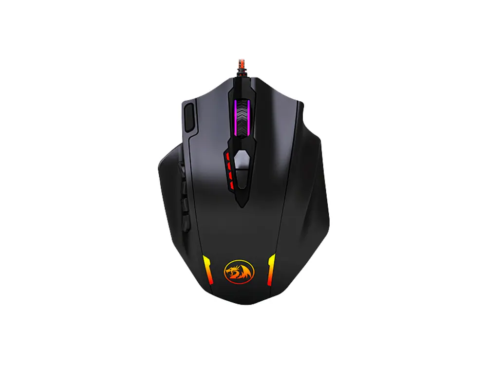 Mouse Gamer Redragon Impact M908, 12400 DPI, MMO 3