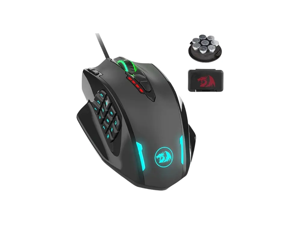 Mouse Gamer Redragon Impact M908, 12400 DPI, MMO 2