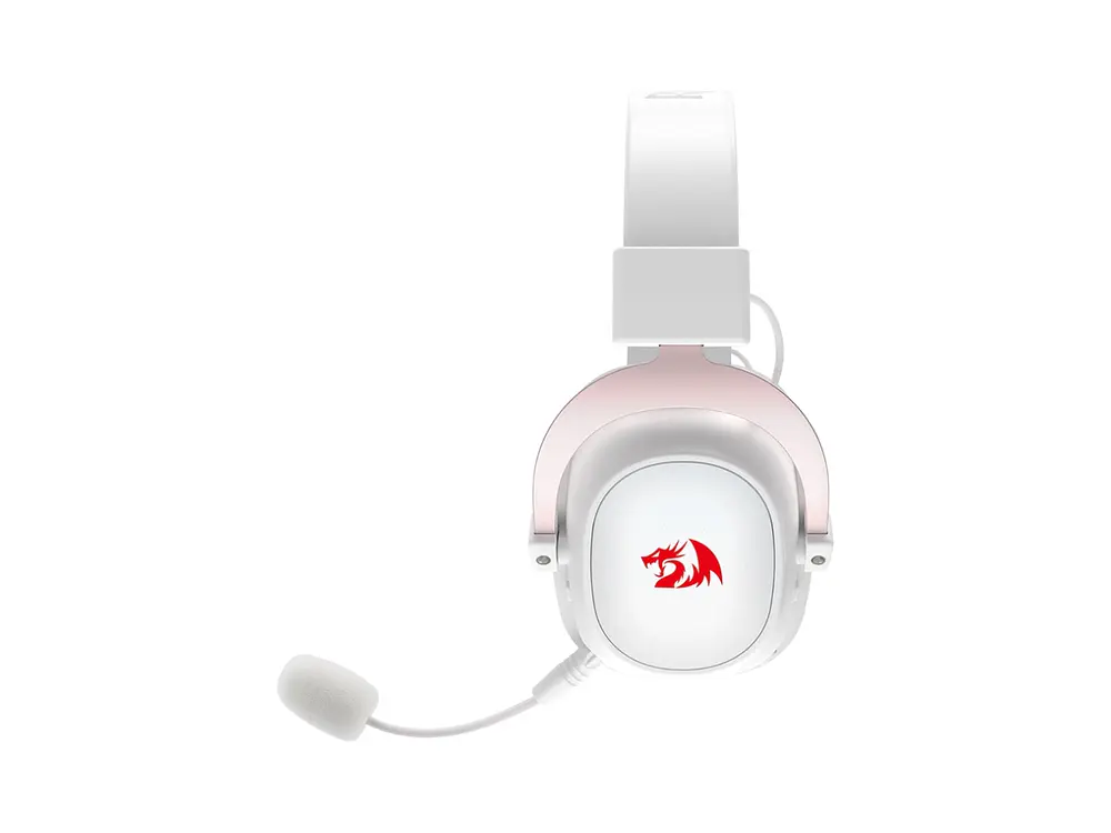 Audífonos Gamer Redragon Zeus H510-PRO Wireless Bluetooth con Micrófono Blanco 2