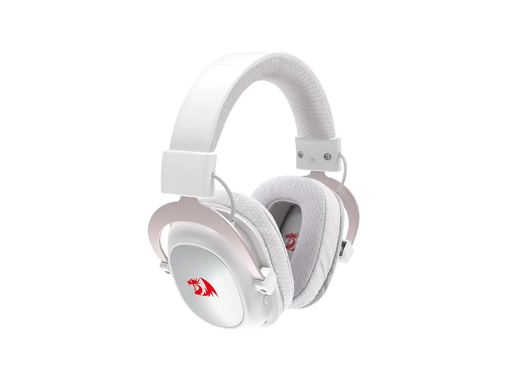 Audífonos Gamer Redragon Zeus H510-PRO Wireless Bluetooth con Micrófono Blanco 3