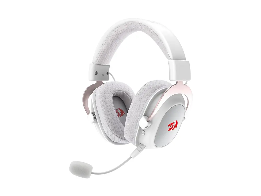 Audífonos Gamer Redragon Zeus H510-PRO Wireless Bluetooth con Micrófono Blanco 1