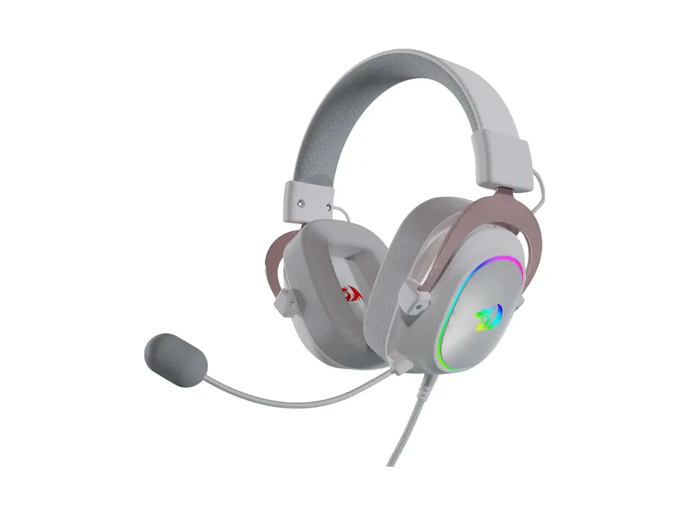 Audífonos Gamer Redragon Zeus X H510 Rgb Color Blanco 1