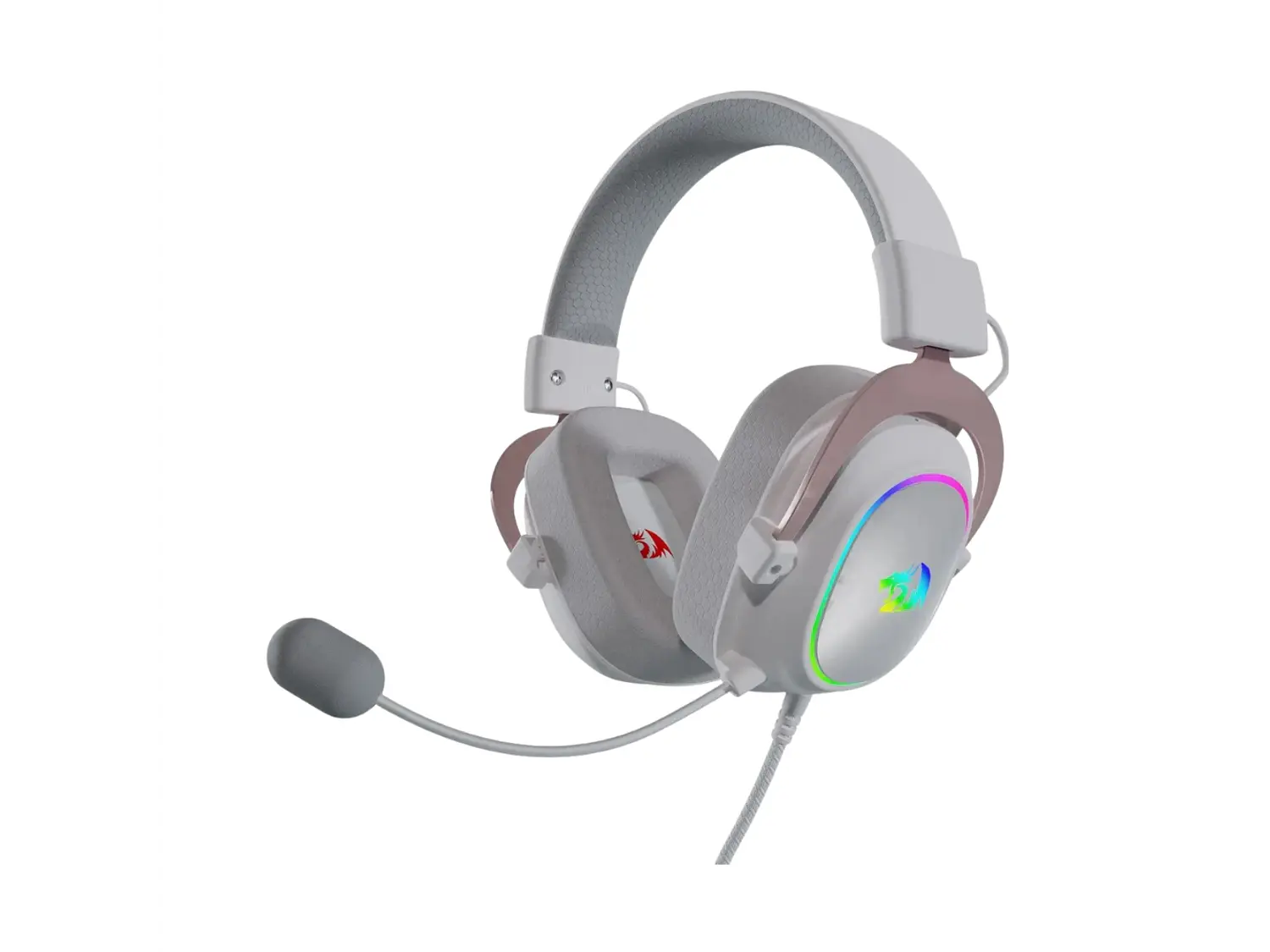 Audífonos Gamer Redragon Zeus X H510 Rgb Color Blanco 1