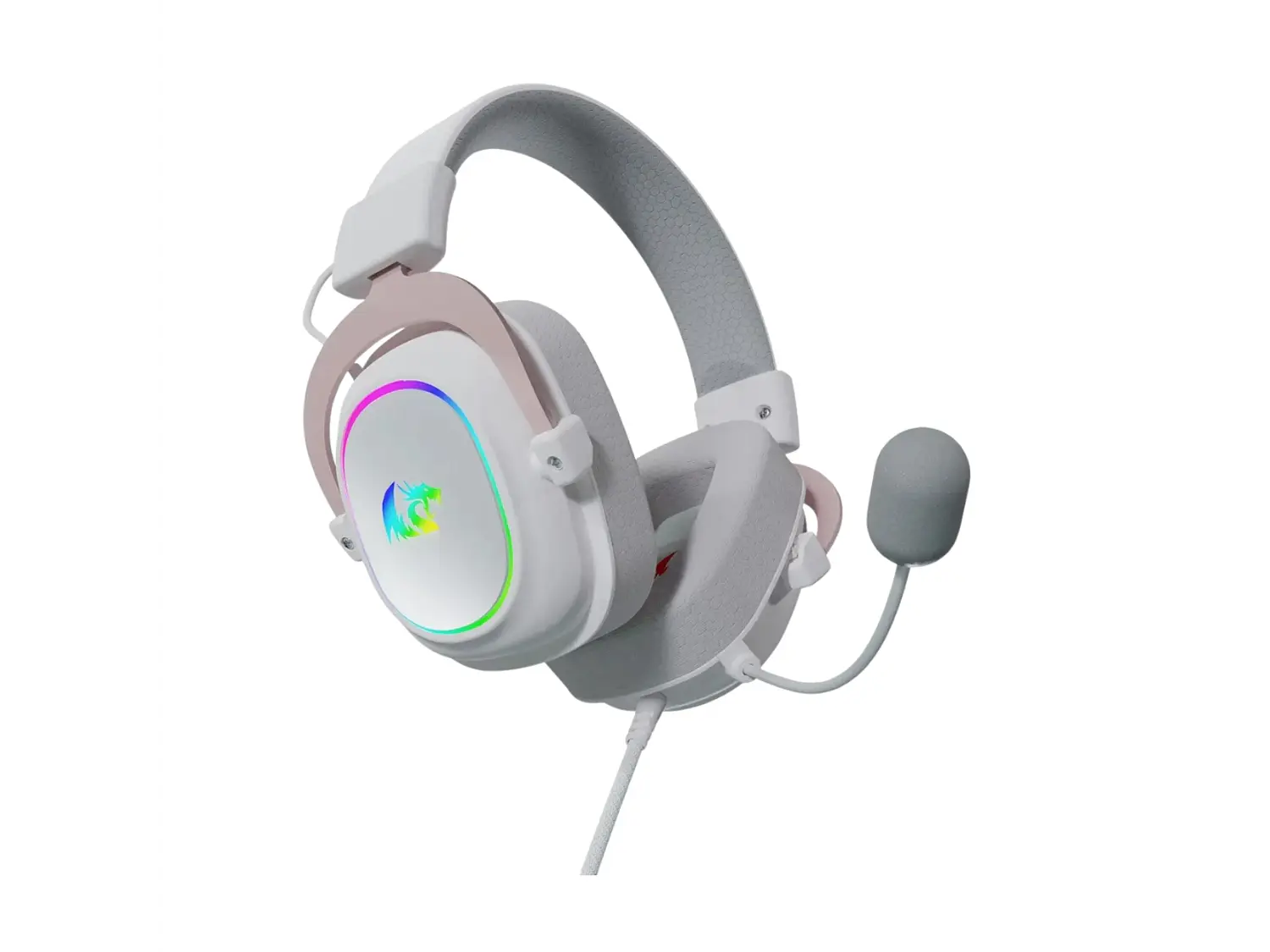 Audífonos Gamer Redragon Zeus X H510 Rgb Color Blanco 3