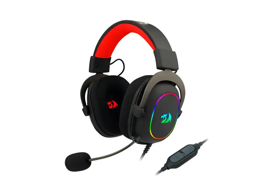 Audífonos Gamer Redragon Zeus X H510 Rgb Color Negro 2