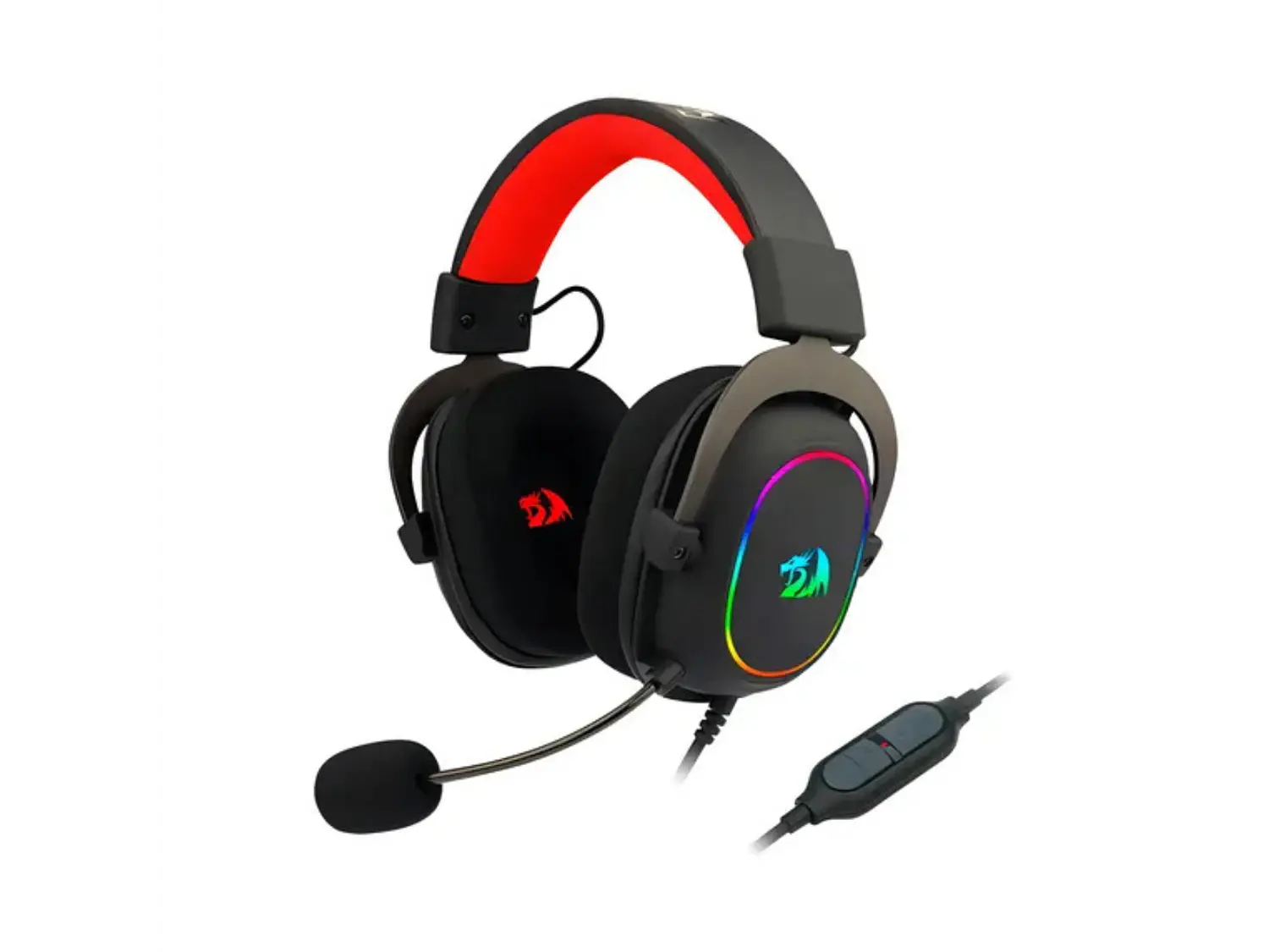 Audífonos Gamer Redragon Zeus X H510 Rgb Color Negro 2