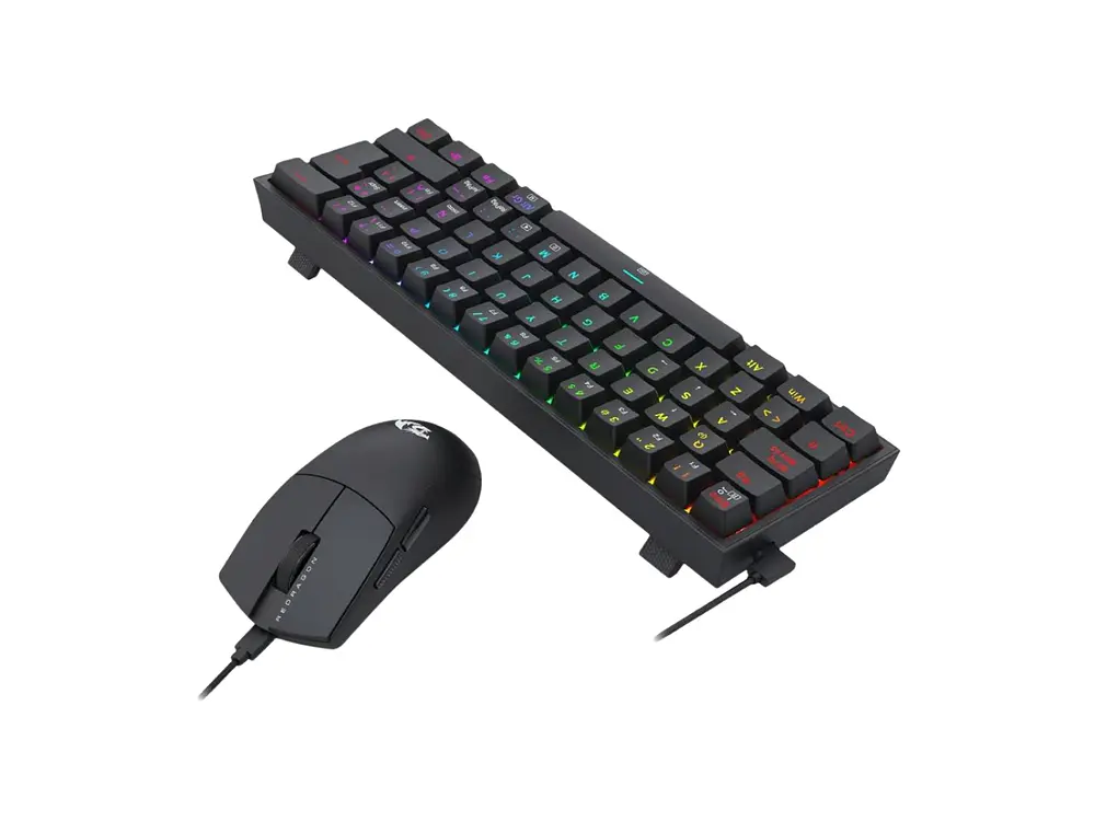 Kit Gamer Redragon S143W K617RGB 60% Español (ES) + Mouse M724 Negro 3