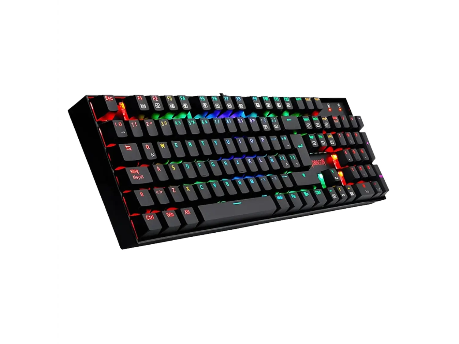 Teclado Mecánico Redragon Mitra K551 RGB, Español, Switch Red, Negro 3
