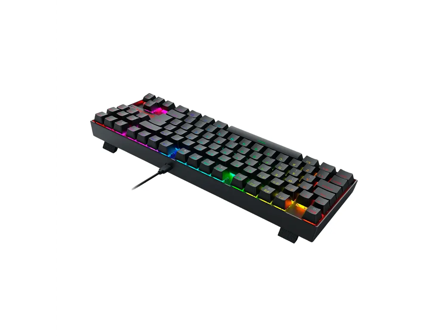 Teclado Gamer Mecánico Redragon Kumara K552RGB-1, Color Negro, Español 2