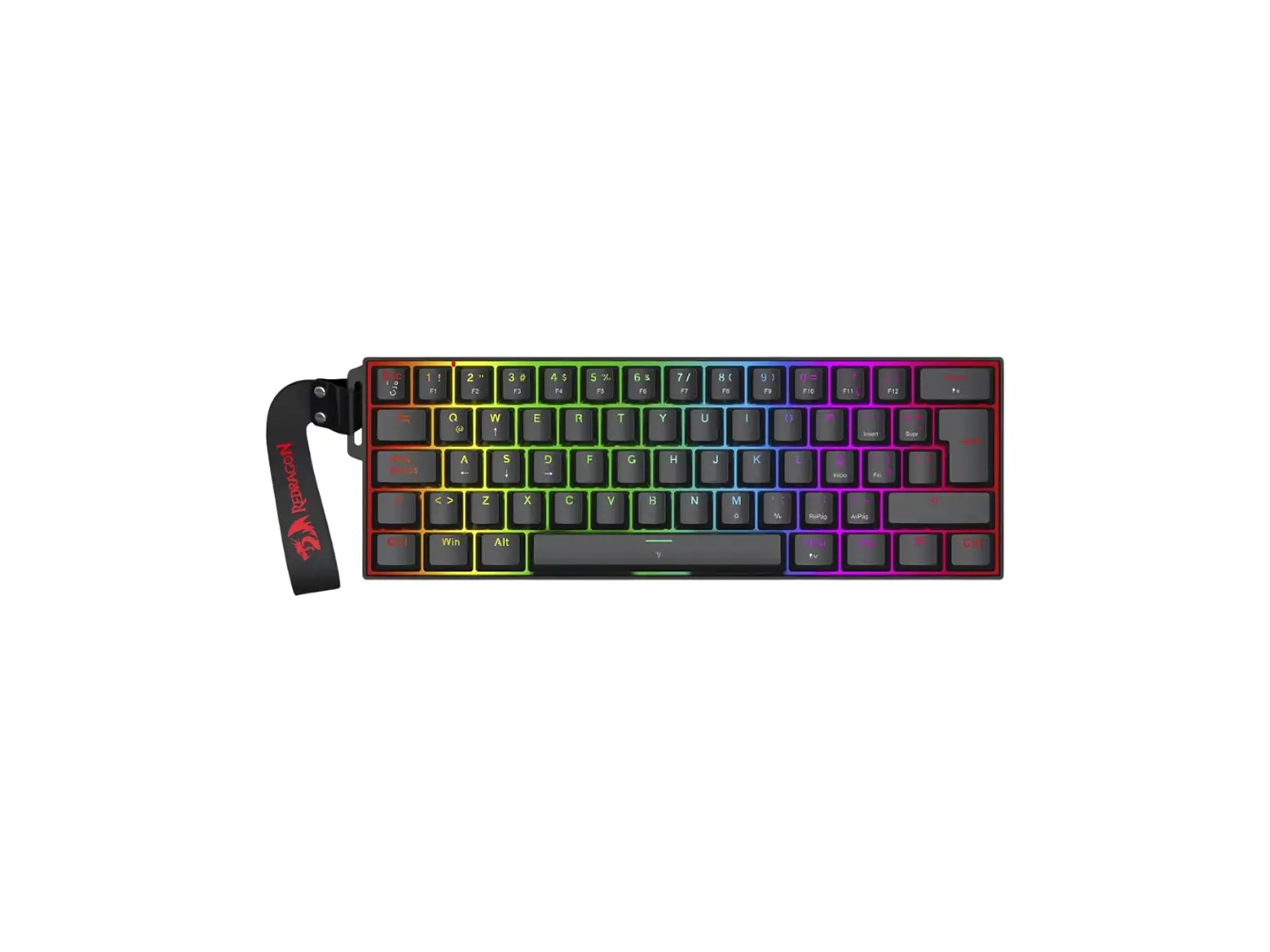 Teclado Gamer Magnético Redragon Fizz K617 Rgb, Español 1