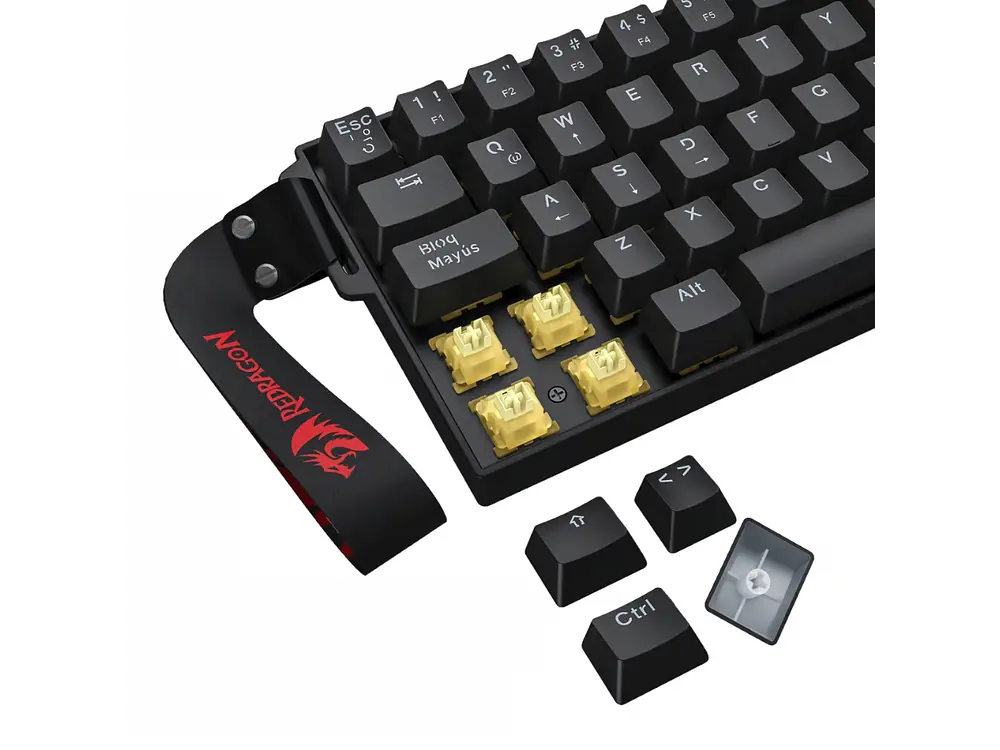 Teclado Gamer Magnético Redragon Fizz K617 Rgb, Español 3