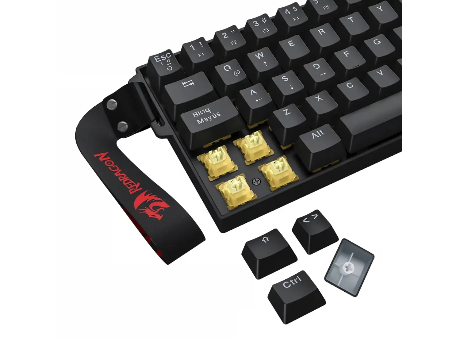 Teclado Gamer Magnético Redragon Fizz K617 Rgb, Español 3