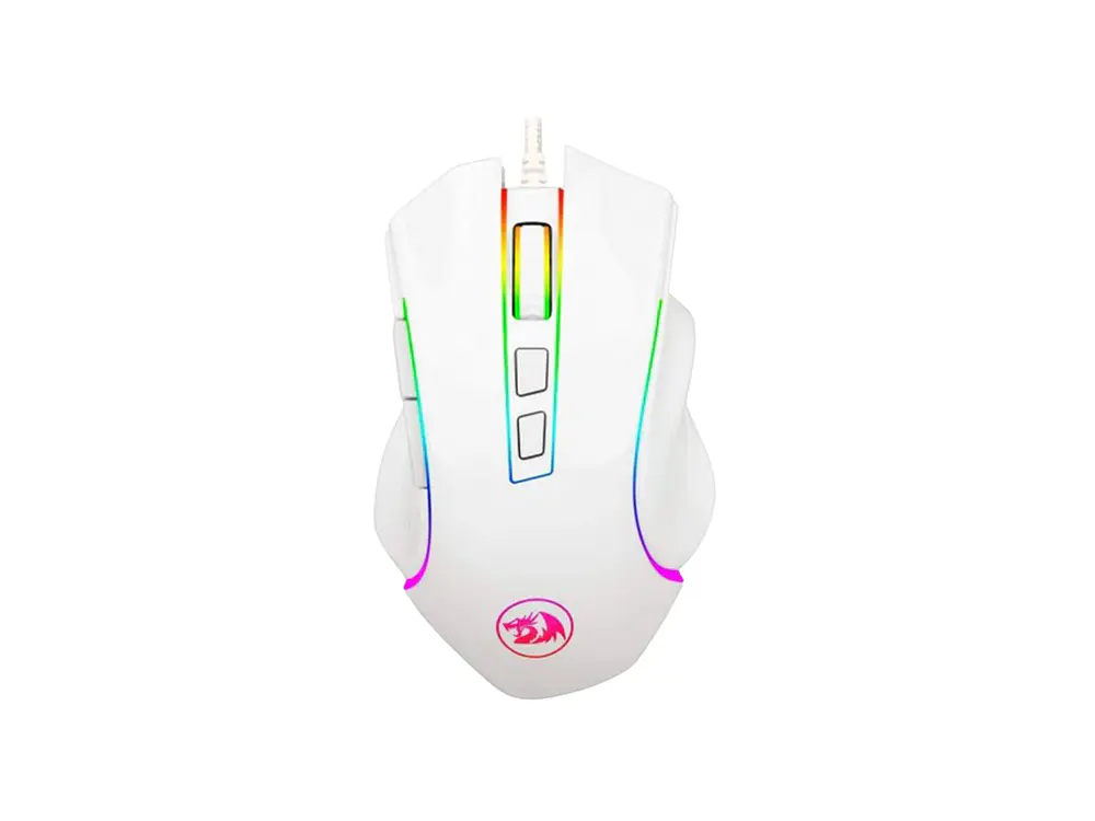 Mouse Gamer Redragon Griffin M607W, 7200 Dpi, Color Blanco 1