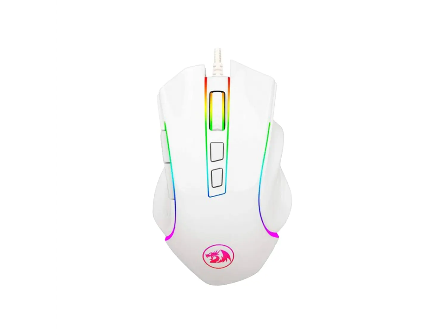 Mouse Gamer Redragon Griffin M607W, 7200 Dpi, Color Blanco 1