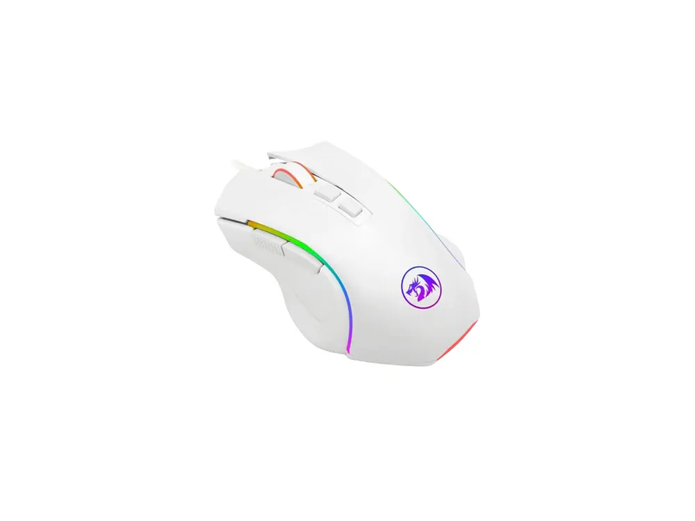 Mouse Gamer Redragon Griffin M607W, 7200 Dpi, Color Blanco 2