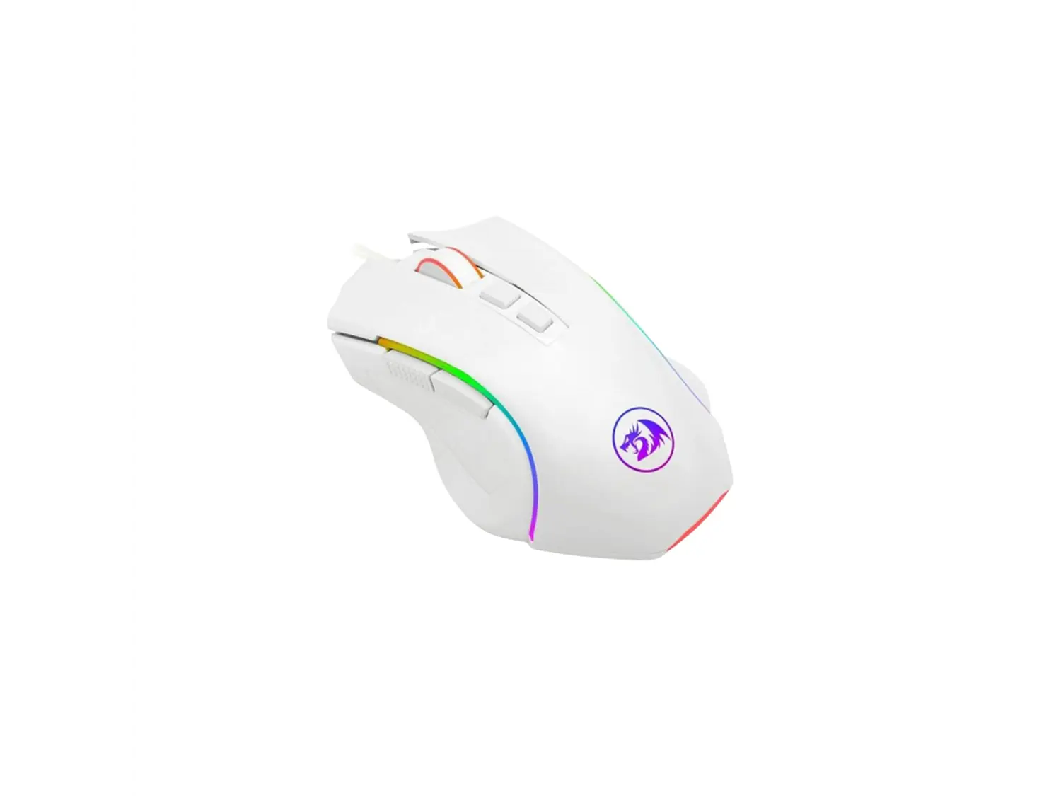Mouse Gamer Redragon Griffin M607W, 7200 Dpi, Color Blanco 2