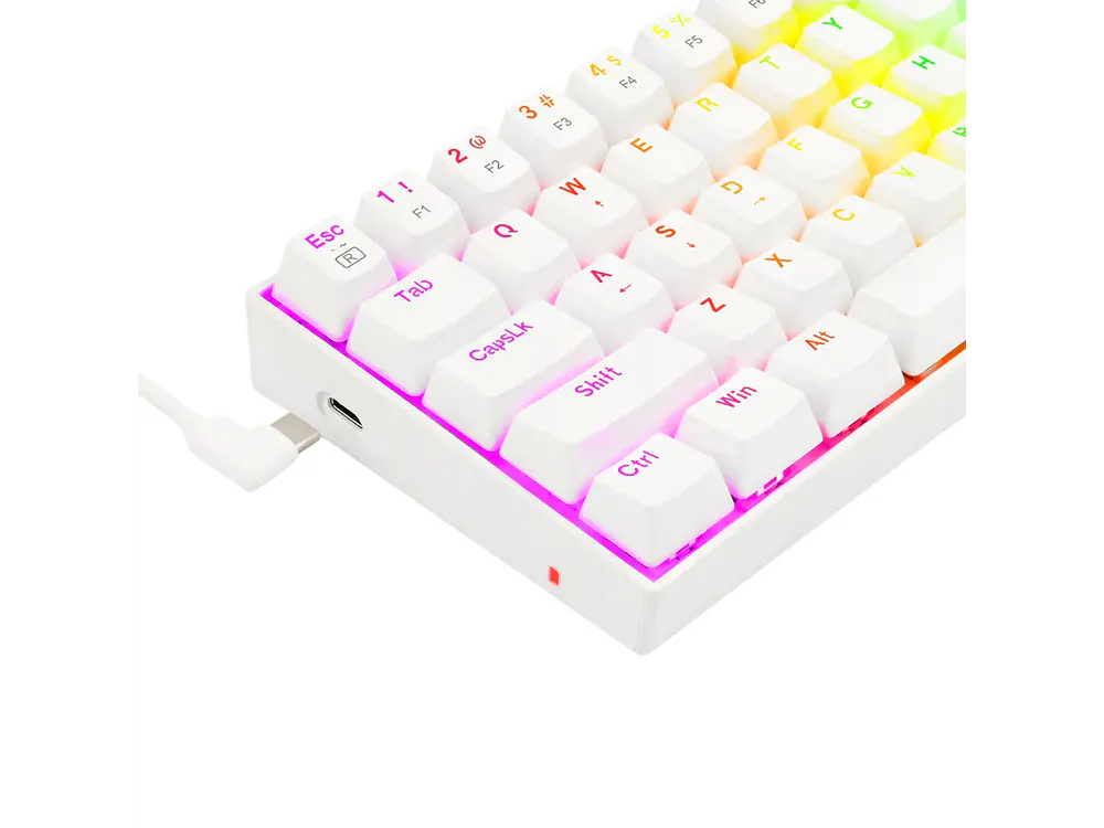 Teclado Redragon Dragonborn K630W RGB, Brown White Español 3