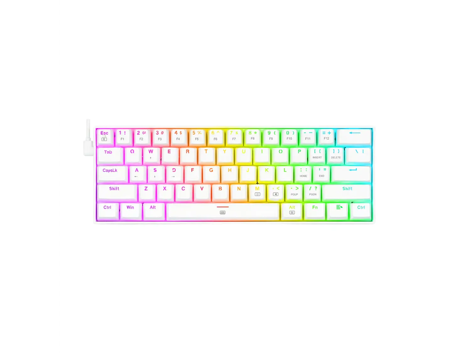 Teclado Redragon Dragonborn K630W RGB, Brown White Español 1