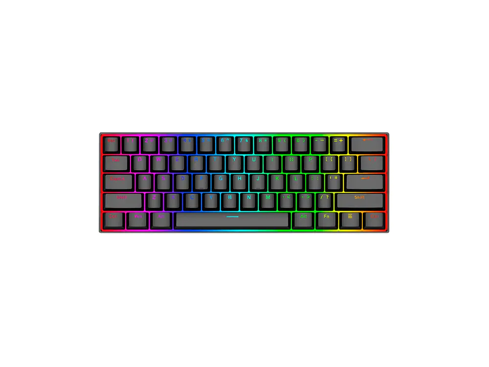 Teclado Redragon Dragonborn  K630, RGB Red Black Español 1
