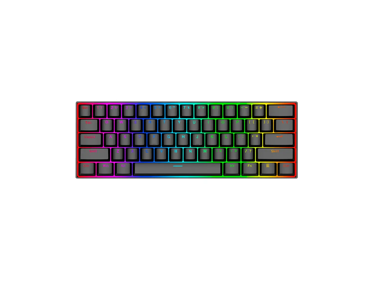 Teclado Redragon Dragonborn  K630, RGB Red Black Español 1