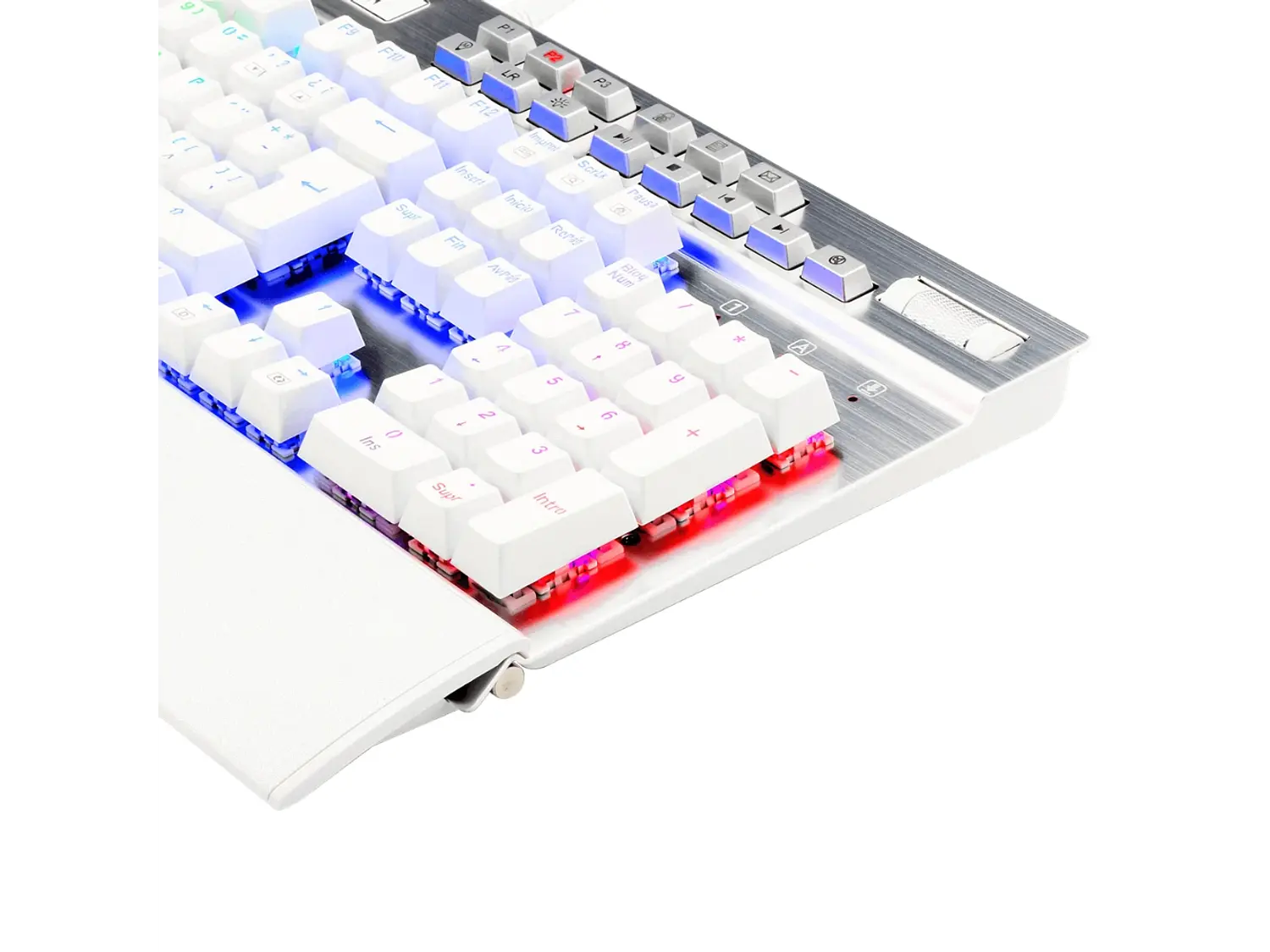 Teclado Redragon Yama K550W-RGB-1 SW-PURPLE White Español 4