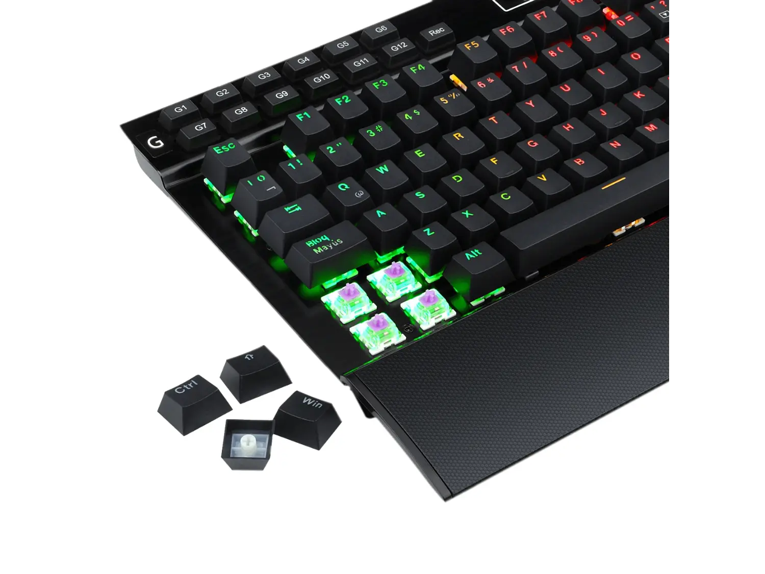 Teclado Redragon Yama K550-RGB-1 SW-PURPLE Black Español 4