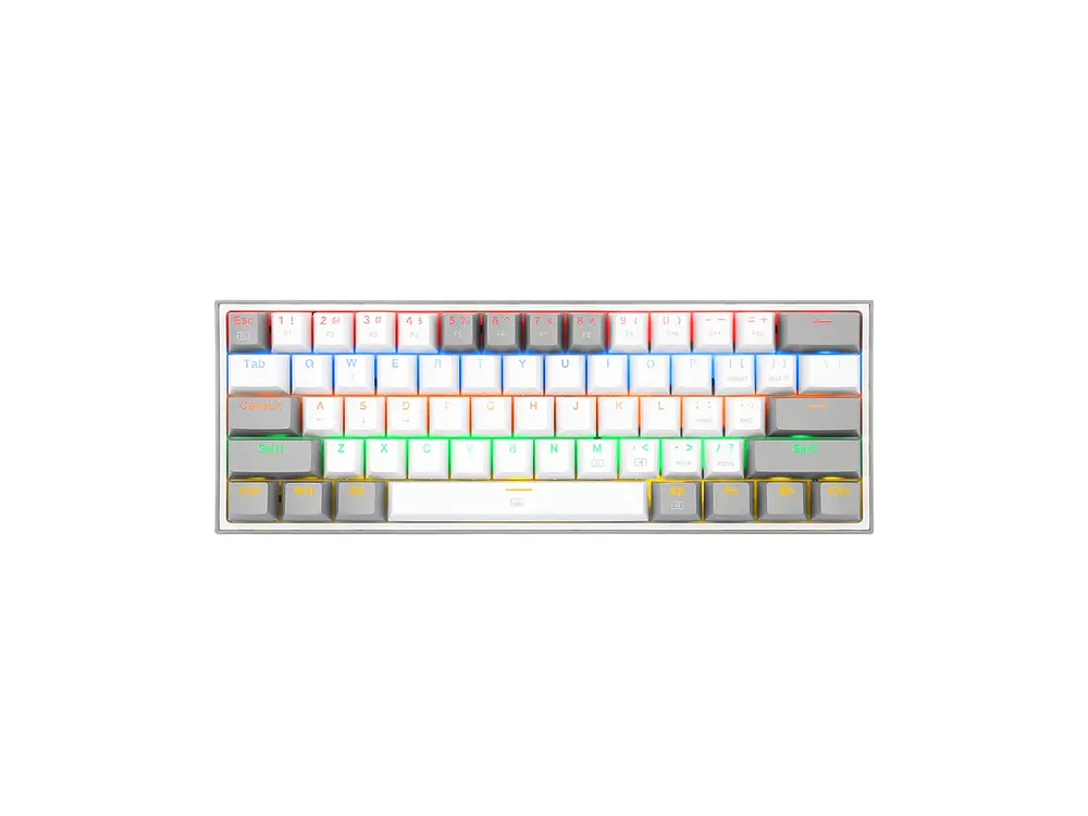 Teclado Redragon Fizz K617-RGB SW-RED White Grey 1