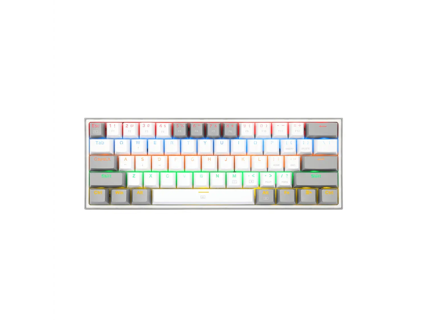 Teclado Redragon Fizz K617-RGB SW-RED White Grey 1