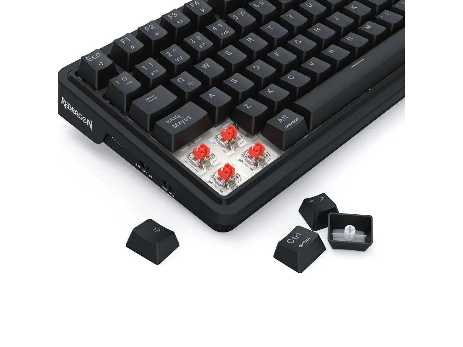 Teclado Wireless Redragon Eisa Pro K686RGB-PRO Black Español 3